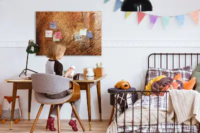 Beschreibbare Magnettafel für die Küche im Design Alter Baumstamm
