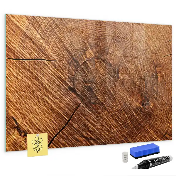 Magnettafel aus Holz dekorativ und beschreibbar