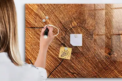Magnettafel aus Holz dekorativ und beschreibbar
