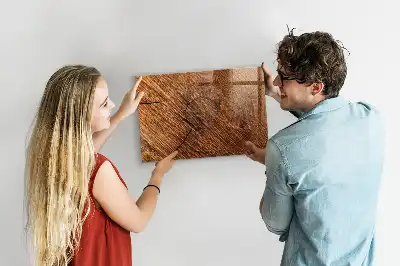 Magnettafel aus Holz dekorativ und beschreibbar