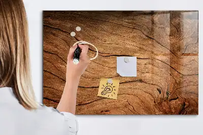 Beschreibbare Magnettafel für die Küche im Design Altes Holz