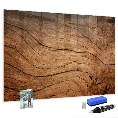 Beschreibbare Magnettafel für die Küche im Design Altes Holz