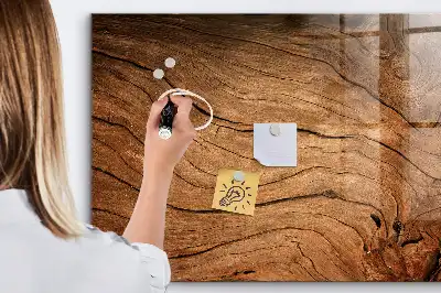 Beschreibbare Magnettafel für die Küche im Design Altes Holz