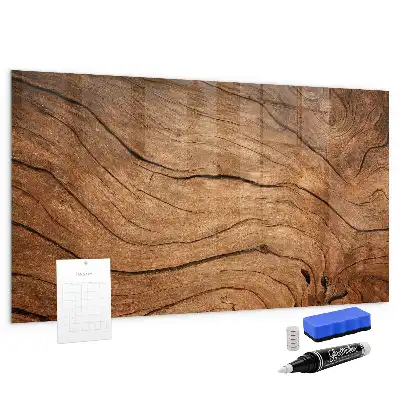 Beschreibbare Magnettafel für die Küche im Design Altes Holz