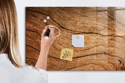 Beschreibbare Magnettafel für die Küche im Design Altes Holz