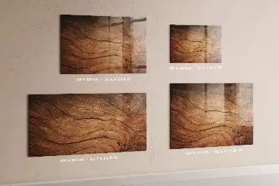 Beschreibbare Magnettafel für die Küche im Design Altes Holz