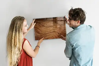 Beschreibbare Magnettafel für die Küche im Design Altes Holz