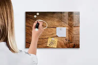 Beschreibbare Magnettafel für die Küche im Design Altes Holz