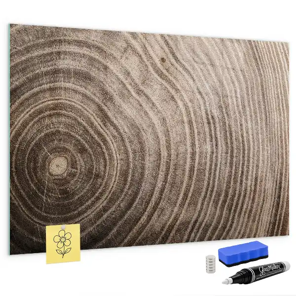 Beschreibbare Magnettafel für die Küche Motiv Baumstamm