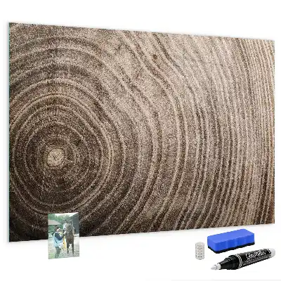 Beschreibbare Magnettafel für die Küche Motiv Baumstamm