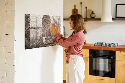 Beschreibbare Magnettafel für die Küche Motiv Baumstamm