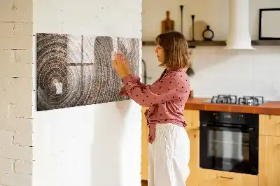 Beschreibbare Magnettafel für die Küche Motiv Baumstamm
