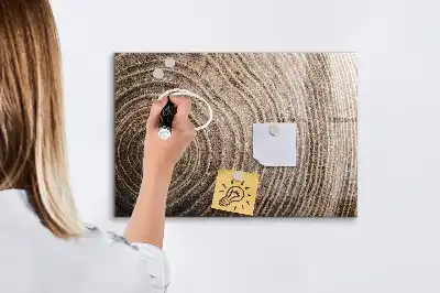 Beschreibbare Magnettafel für die Küche Motiv Baumstamm