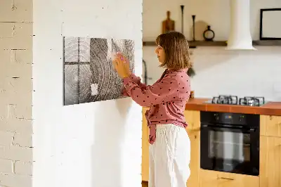 Beschreibbare Magnettafel für die Küche Motiv Baumstamm