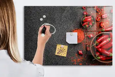 Magnettafel beschreibbar rote Paprika
