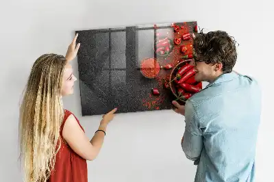 Magnettafel beschreibbar rote Paprika