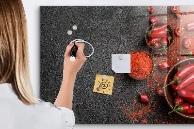 Magnettafel beschreibbar rote Paprika