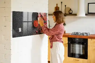 Magnettafel beschreibbar rote Paprika