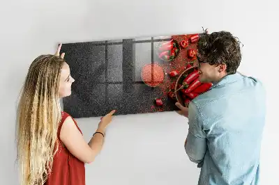 Magnettafel beschreibbar rote Paprika