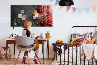 Magnettafel beschreibbar rote Paprika