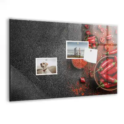 Magnettafel beschreibbar rote Paprika