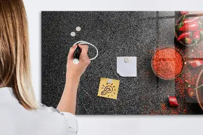 Magnettafel beschreibbar rote Paprika