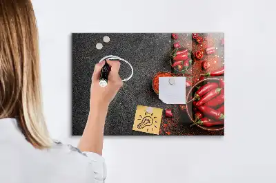 Magnettafel beschreibbar rote Paprika
