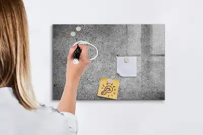 Beschreibbare Magnettafel für die Küche im Industriewand Design