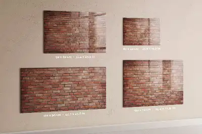 Magnettafel beschreibbar im Ziegelwand Design