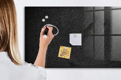 Beschreibbare Magnettafel für die Küche im Design Dunkler Fels