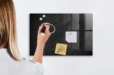 Beschreibbare Magnettafel für die Küche im Design Dunkler Fels