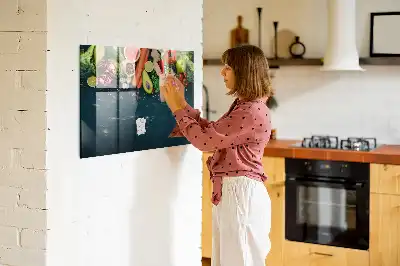 Magnettafel Gemüse auf dem Tisch beschreibbare Ausführung