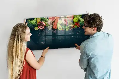 Magnettafel Gemüse auf dem Tisch beschreibbare Ausführung