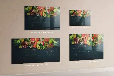 Magnettafel Gemüse auf dem Tisch beschreibbare Ausführung