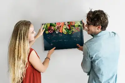 Magnettafel Gemüse auf dem Tisch beschreibbare Ausführung