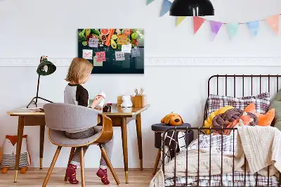 Magnettafel Gemüse auf dem Tisch beschreibbare Ausführung