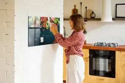 Magnettafel Gemüse auf dem Tisch beschreibbare Ausführung