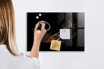 Beschreibbare Magnettafel für die Küche als Motiv Verschüttetes Getränk