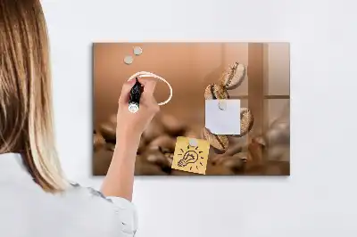 Kaffeebohnen beschreibbare Magnettafel