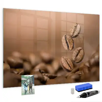 Kaffeebohnen beschreibbare Magnettafel