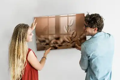 Kaffeebohnen beschreibbare Magnettafel
