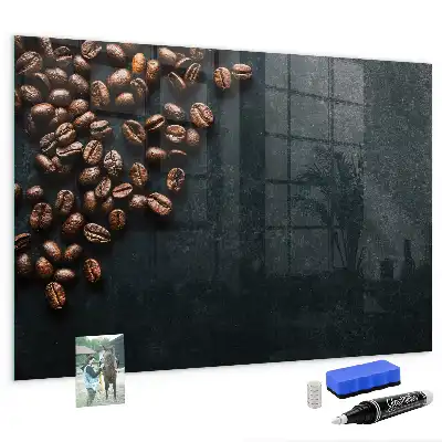 Magnettafel für die Küche beschreibbar zum Aufbewahren von Kaffeebohnen
