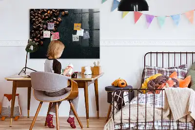Magnettafel für die Küche beschreibbar zum Aufbewahren von Kaffeebohnen