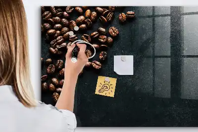 Magnettafel für die Küche beschreibbar zum Aufbewahren von Kaffeebohnen