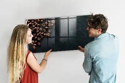 Magnettafel für die Küche beschreibbar zum Aufbewahren von Kaffeebohnen