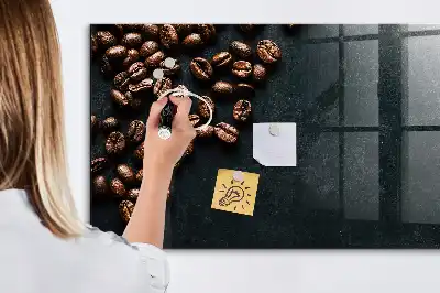 Magnettafel für die Küche beschreibbar zum Aufbewahren von Kaffeebohnen