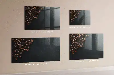 Magnettafel für die Küche beschreibbar zum Aufbewahren von Kaffeebohnen