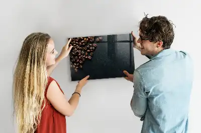 Magnettafel für die Küche beschreibbar zum Aufbewahren von Kaffeebohnen