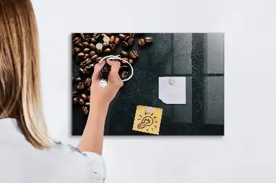 Magnettafel für die Küche beschreibbar zum Aufbewahren von Kaffeebohnen