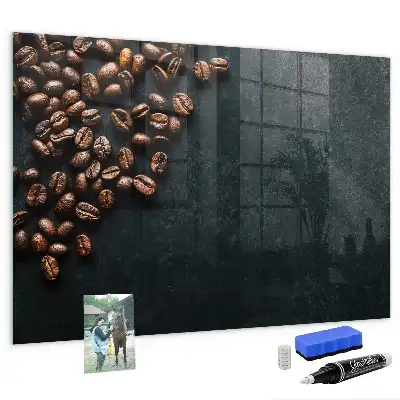Magnettafel für die Küche beschreibbar zum Aufbewahren von Kaffeebohnen